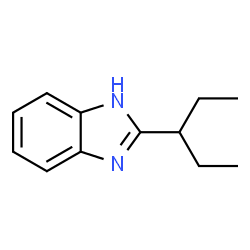 ChemSpider 2D Image | 2-(3-Pentanyl)-1H-benzimidazole | C12H16N2