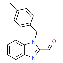 ChemSpider 2D Image | 1-(4-Methylbenzyl)-1H-benzimidazole-2-carbaldehyde | C16H14N2O