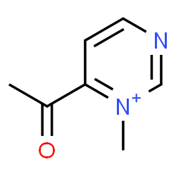 ChemSpider 2D Image | 6-Acetyl-1-methylpyrimidin-1-ium | C7H9N2O