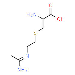 ChemSpider 2D Image | S-{2-[(E)-(1-Aminoethylidene)amino]ethyl}cysteine | C7H15N3O2S
