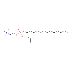 ChemSpider 2D Image | 4-Hexadecanyl 2-(trimethylammonio)ethyl phosphate | C21H46NO4P