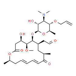 ChemSpider 2D Image | [(4R,5S,6S,7R,9R,11E,13E,16R)-6-{[(2S,3R,4R,5S,6R)-5-(Allyloxy)-4-(dimethylamino)-3-hydroxy-6-methyltetrahydro-2H-pyran-2-yl]oxy}-4-hydroxy-5-methoxy-9,16-dimethyl-2,10-dioxooxacyclohexadeca-11,13-die
n-7-yl]acetaldehyde | C31H49NO10