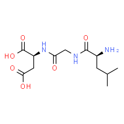 ChemSpider 2D Image | L-Leucylglycyl-L-aspartic acid | C12H21N3O6