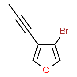 ChemSpider 2D Image | 3-Bromo-4-(1-propyn-1-yl)furan | C7H5BrO