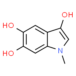 ChemSpider 2D Image | Indole-3,5,6-triol, 1-methyl- | C9H9NO3