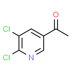 ChemSpider 2D Image | 1-(5,6-Dichloro-3-pyridinyl)ethanone | C7H5Cl2NO