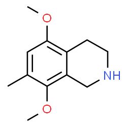 ChemSpider 2D Image | 5,8-Dimethoxy-7-methyl-1,2,3,4-tetrahydroisoquinoline | C12H17NO2
