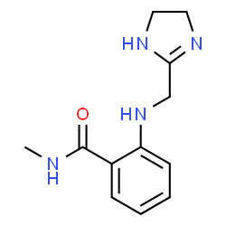 ChemSpider 2D Image | 2-[(4,5-Dihydro-1H-imidazol-2-ylmethyl)amino]-N-methylbenzamide | C12H16N4O
