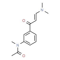 ChemSpider 2D Image | (E)-N-(3-(3-(Dimethylamino)acryloyl)phenyl)-N-methylacetamide | C14H18N2O2