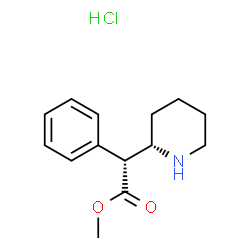 ChemSpider 2D Image | Methyl (2R)-phenyl[(2S)-2-piperidinyl]acetate hydrochloride (1:1) | C14H20ClNO2