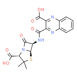 ChemSpider 2D Image | quinacillin | C18H16N4O6S
