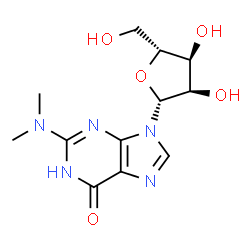 ChemSpider 2D Image | N2-Dimethylguanosine | C12H17N5O5