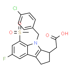 ChemSpider 2D Image | Laropiprant | C21H19ClFNO4S