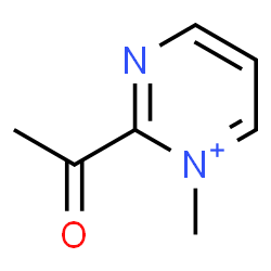 ChemSpider 2D Image | 2-Acetyl-1-methylpyrimidin-1-ium | C7H9N2O