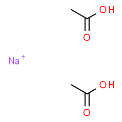 ChemSpider 2D Image | Acetic acid, sodium salt (2:1) | C4H8NaO4