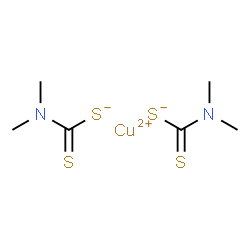ChemSpider 2D Image | Copper dimethyldithiocarbamate | C6H12CuN2S4