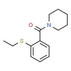 ChemSpider 2D Image | [2-(Ethylsulfanyl)phenyl](1-piperidinyl)methanone | C14H19NOS