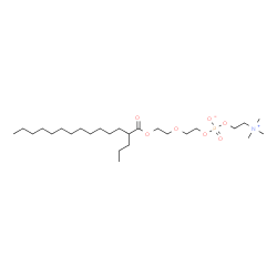 ChemSpider 2D Image | 2-{2-[(2-Propyltetradecanoyl)oxy]ethoxy}ethyl 2-(trimethylammonio)ethyl phosphate | C26H54NO7P