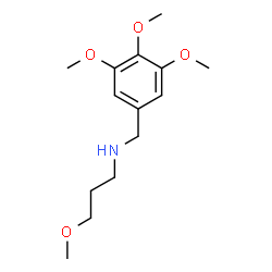ChemSpider 2D Image | N-(3-METHOXYPROPYL)-3,4,5-TRIMETHOXYBENZYLAMINE | C14H23NO4