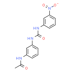 ChemSpider 2D Image | N-(3-{[(3-Nitrophenyl)carbamoyl]amino}phenyl)acetamide | C15H14N4O4