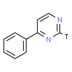 ChemSpider 2D Image | 4-Phenyl(2-~3~H)pyrimidine | C10H7TN2