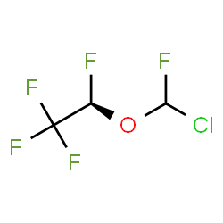 ChemSpider 2D Image | (2R)-2-[Chloro(fluoro)methoxy]-1,1,1,2-tetrafluoroethane | C3H2ClF5O