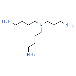 ChemSpider 2D Image | N-(4-Aminobutyl)-N-(3-aminopropyl)-1,4-butanediamine | C11H28N4