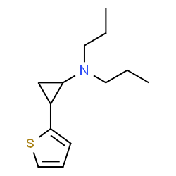 ChemSpider 2D Image | N,N-Dipropyl-2-(2-thienyl)cyclopropanamine | C13H21NS