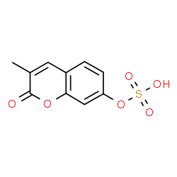 ChemSpider 2D Image | 3-Methyl-2-oxo-2H-chromen-7-yl hydrogen sulfate | C10H8O6S