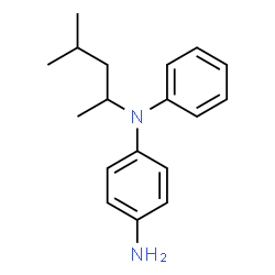 ChemSpider 2D Image | N-(1,3-dimethylbutyl)-n-phenyl-p-phenylenediamine | C18H24N2