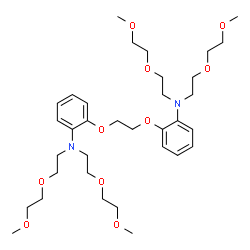 ChemSpider 2D Image | 2,2'-[1,2-Ethanediylbis(oxy)]bis{N,N-bis[2-(2-methoxyethoxy)ethyl]aniline} | C34H56N2O10
