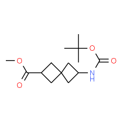 ChemSpider 2D Image | Methyl 6-{[(tert-butoxy)carbonyl]amino}spiro[3.3]heptane-2-carboxylate | C14H23NO4