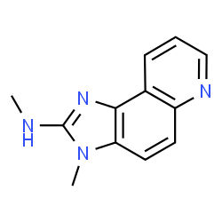ChemSpider 2D Image | N,3-Dimethyl-3H-imidazo[4,5-f]quinolin-2-amine | C12H12N4