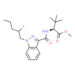 ChemSpider 2D Image | Methyl N-{[1-(2-fluoropentyl)-1H-indazol-3-yl]carbonyl}-3-methyl-L-valinate | C20H28FN3O3
