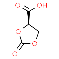 ChemSpider 2D Image | (4R)-2-Oxo-1,3-dioxolane-4-carboxylic acid | C4H4O5