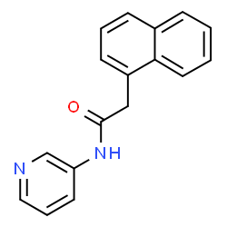 ChemSpider 2D Image | 2-(1-Naphthyl)-N-(3-pyridinyl)acetamide | C17H14N2O