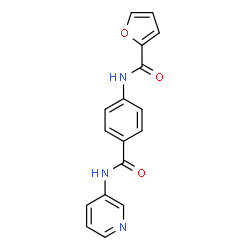 ChemSpider 2D Image | N-[4-(3-Pyridinylcarbamoyl)phenyl]-2-furamide | C17H13N3O3