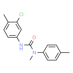 ChemSpider 2D Image | 3-(3-Chloro-4-methylphenyl)-1-methyl-1-(4-methylphenyl)urea | C16H17ClN2O