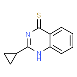 ChemSpider 2D Image | 2-cyclopropylquinazoline-4-thiol | C11H10N2S