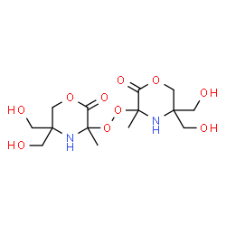 ChemSpider 2D Image | 3,3'-Dioxybis[5,5-bis(hydroxymethyl)-3-methyl-2-morpholinone] | C14H24N2O10