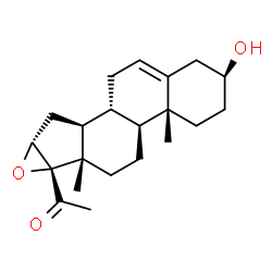 ChemSpider 2D Image | 16A,17A-epoxypregnenolone | C21H30O3