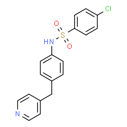 ChemSpider 2D Image | 4-Chloro-N-[4-(4-pyridinylmethyl)phenyl]benzenesulfonamide | C18H15ClN2O2S