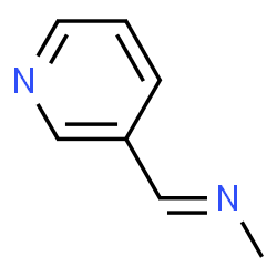 ChemSpider 2D Image | (E)-N-Methyl-1-(3-pyridinyl)methanimine | C7H8N2