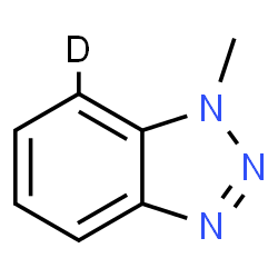 ChemSpider 2D Image | 7-deuterio-1-methyl-benzotriazole | C7H6DN3