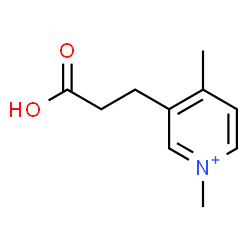ChemSpider 2D Image | 3-(2-Carboxyethyl)-1,4-dimethylpyridinium | C10H14NO2