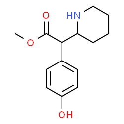 ChemSpider 2D Image | Methyl (4-hydroxyphenyl)(2-piperidinyl)acetate | C14H19NO3