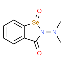 ChemSpider 2D Image | 2-(Dimethylamino)-1,2-benzoselenazol-3(2H)-one 1-oxide | C9H10N2O2Se