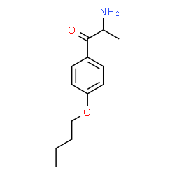 ChemSpider 2D Image | 2-Amino-1-(4-butoxyphenyl)-1-propanone | C13H19NO2