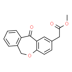 ChemSpider 2D Image | Methyl 6,11-dihydro-11-oxodibenz[b,e]oxepin-2-acetate | C17H14O4
