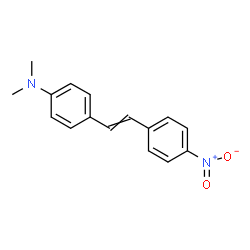 ChemSpider 2D Image | N,N-Dimethyl-4-[(E)-2-(4-nitrophenyl)vinyl]aniline | C16H16N2O2
